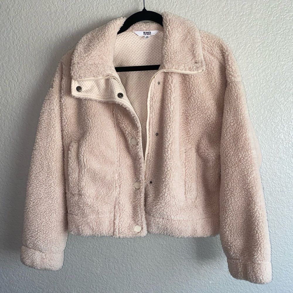 Steve Madden Sherpa Jacket | Size Small | Cream Teddy Coat